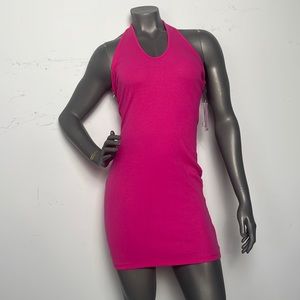 Wild Fable Hot Pink Bodycon Halter Dress Size Small New With Tags